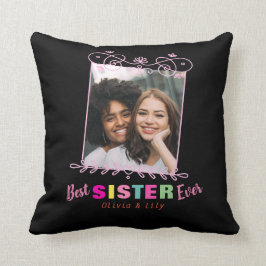 Schwarz Rosa Beste Schwester aller BESTE FREUNDIN  Kissen