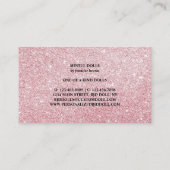 Schwarz-Rosa-Bildhauer-Puppensammler Visitenkarte (Rückseite)