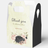 Schwarz-Rosa-Blume Geschenkschachtel (Offen)