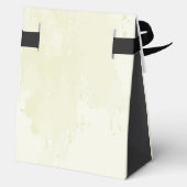 Schwarz-Rosa-Blume Geschenkschachtel (Rückseite)