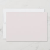 Schwarz Rosa Blumenkarte Save the Date Einladung (Rückseite)