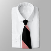 Schwarz-Rosa-Breitband-Universität Streifen Krawatte (Gebunden)