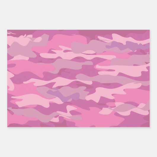 Schwarz-Rosa-Camouflage Geschenkpapier Set (Vorderseite 3)