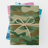 Schwarz-Rosa-Camouflage Geschenkpapier Set (Beispiel)