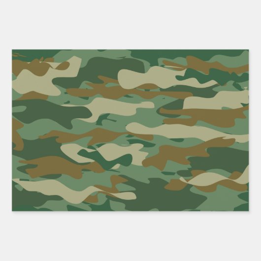 Schwarz-Rosa-Camouflage Geschenkpapier Set (Vorderseite)
