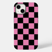 Schwarz/Rosa Checkered iPhone/iPad Gehäuse Case-Mate iPhone Hülle (Rückseite)