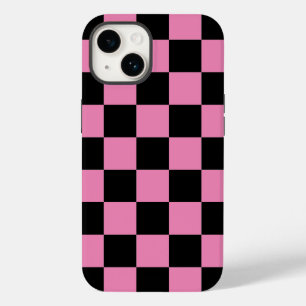 Schwarz/Rosa Checkered iPhone/iPad Gehäuse Case-Mate iPhone 14 Hülle