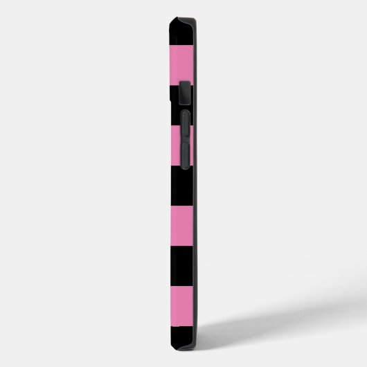 Schwarz/Rosa Checkered iPhone/iPad Gehäuse Case-Mate iPhone Hülle (Rückseite / Links)
