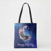 Schwarz/Rosa Crescent Moon Starween Tasche (Vorderseite)