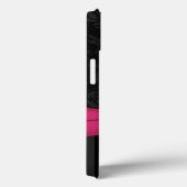 Schwarz-Rosa Damask Strickte iPad Air Hüllen (Rückseite / Rechts)