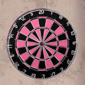 Schwarz-Rosa-Damenkarton Dartscheibe