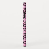 Schwarz-Rosa-Diamant-Muster Case-Mate iPhone Hülle (Hinten/Rechts)