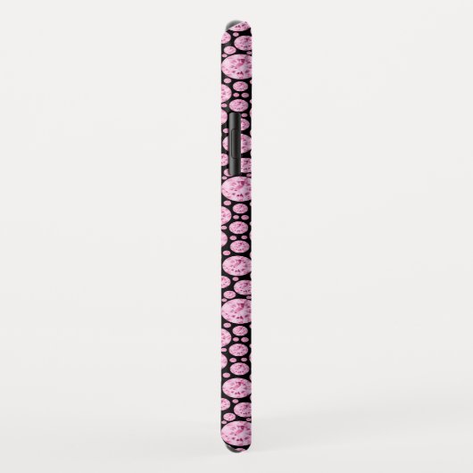 Schwarz-Rosa-Diamant-Muster Case-Mate iPhone Hülle (Hinten/Rechts)