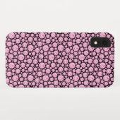 Schwarz-Rosa-Diamant-Muster Case-Mate iPhone Hülle (Rückseite (Horizontal))