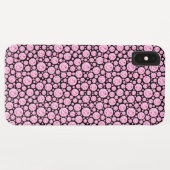 Schwarz-Rosa-Diamant-Muster Case-Mate iPhone Hülle (Rückseite (Horizontal))