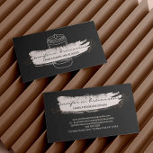 Schwarz Rosa elegante Sockelkerze Visitenkarte