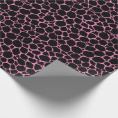 Schwarz-Rosa-Farbmuster Geschenkpapier (Ecke)