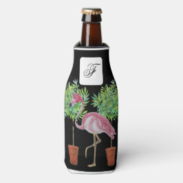 Schwarz-Rosa Flamingos kann Flasche Cooler Flaschenkühler