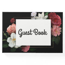 Schwarz-Rosa-Flora Elegant Vintag