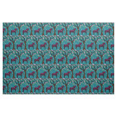 Schwarz/Rosa Folk Dala Pferd/Folkvögel/Blume 2.7 Stoff (Fat Quarter (45,7 x 55,9 cm))