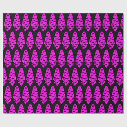 Schwarz-Rosa-Geist Geschenkpapier (Flach)