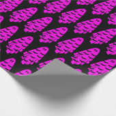 Schwarz-Rosa-Geist Geschenkpapier (Ecke)