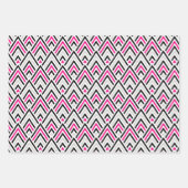 Schwarz-Rosa-Geometrie-Pfeil Geschenkpapier Set (Vorderseite 2)