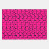 Schwarz-Rosa-Geometry-Stars-Brille Geschenkpapier Set (Vorderseite 3)