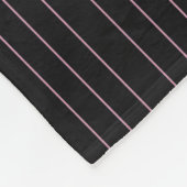 schwarz-rosa gestreift fleecedecke (Ecke)
