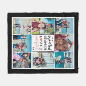 Schwarz Rosa Gewollt Auswahl Geliebte Adoptiert Co Fleecedecke (Vorderseite (Horizontal))