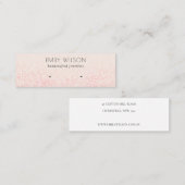 Schwarz-Rosa-Glitzer-Textur Ofenanzeige Mini Visitenkarte (Vorne/Hinten)