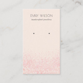 Schwarz-Rosa-Glitzer-Textur Ofenanzeige Visitenkarte