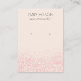 Schwarz-Rosa-Glitzer-Textur Ofenanzeige Visitenkarte