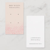 Schwarz-Rosa-Glitzer-Textur Ofenanzeige Visitenkarte (Vorne/Hinten)