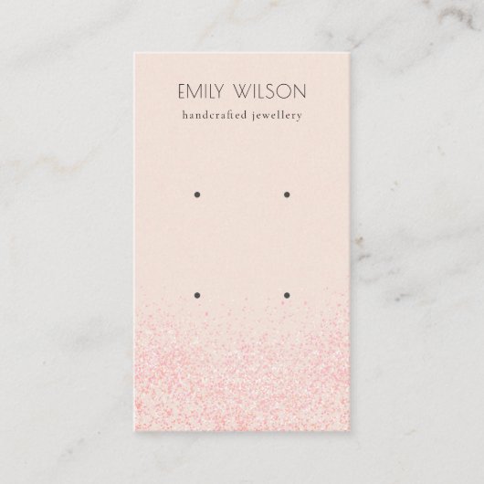 Schwarz-Rosa-Glitzer-Textur Ofenanzeige Visitenkarte (Vorderseite)