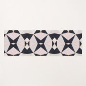 Schwarz Rosa Gold Kaleidoskop Geometrisch Yogamatte (Vorderseite (Horizontal))