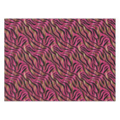 Schwarz Rosa Gold Zebra Streifen Tierisches Druckm Tischdecke (Vorderseite (Horizontal))
