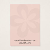 Schwarz-Rosa-Grafik, Blume 1, Ohrring-Anzeige (Rückseite)