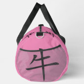 Schwarz, Rosa, Grau, Jahr des Ochsen-Chinesischen Duffle Bag (Rechts)