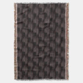 Schwarz-Rosa-Grunge Vintages amerikanisches Flag-M Decke (Vorderseite Vertikal)