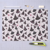 Schwarz-Rosa-Hexe-Hasenstars rosa Halloween Seidenpapier (Handwerk)