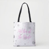 Schwarz-Rosa-Himmelsmutter der Braut Tasche (Vorderseite)