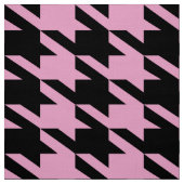 Schwarz & Rosa Houndstooth nahtloses Muster Stoff (Muster)