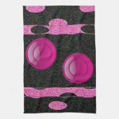 schwarz rosa Küchenhandtuch Handtuch (Vertikal)