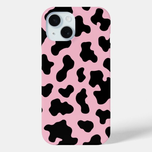 Schwarz-Rosa-Kuh-Kuh-Kugel drucken Case-Mate iPhone Hülle (Rückseite)
