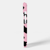 Schwarz-Rosa-Kuh-Kuh-Kugel drucken Case-Mate iPhone Hülle (Rückseite / Links)