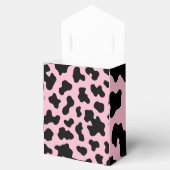 Schwarz-Rosa-Kuh-Kuh-Kugel drucken Geschenkschachtel (Geöffnet)