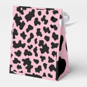 Schwarz-Rosa-Kuh-Kuh-Kugel drucken Geschenkschachtel (Rückseite)