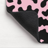 Schwarz-Rosa-Kuh-Kuh-Kugel drucken Mousepad (Ecke)