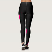 Schwarz-Rosa-Leggings Leggings (Rückseite)